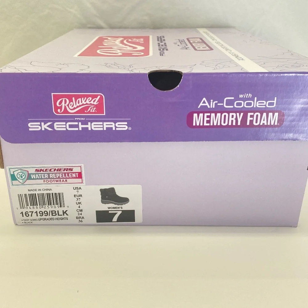 NWT Skechers - Memory Foam Boot - Water Repellent - Women's Size 7 (Free Gift!) - Picture 10 of 11